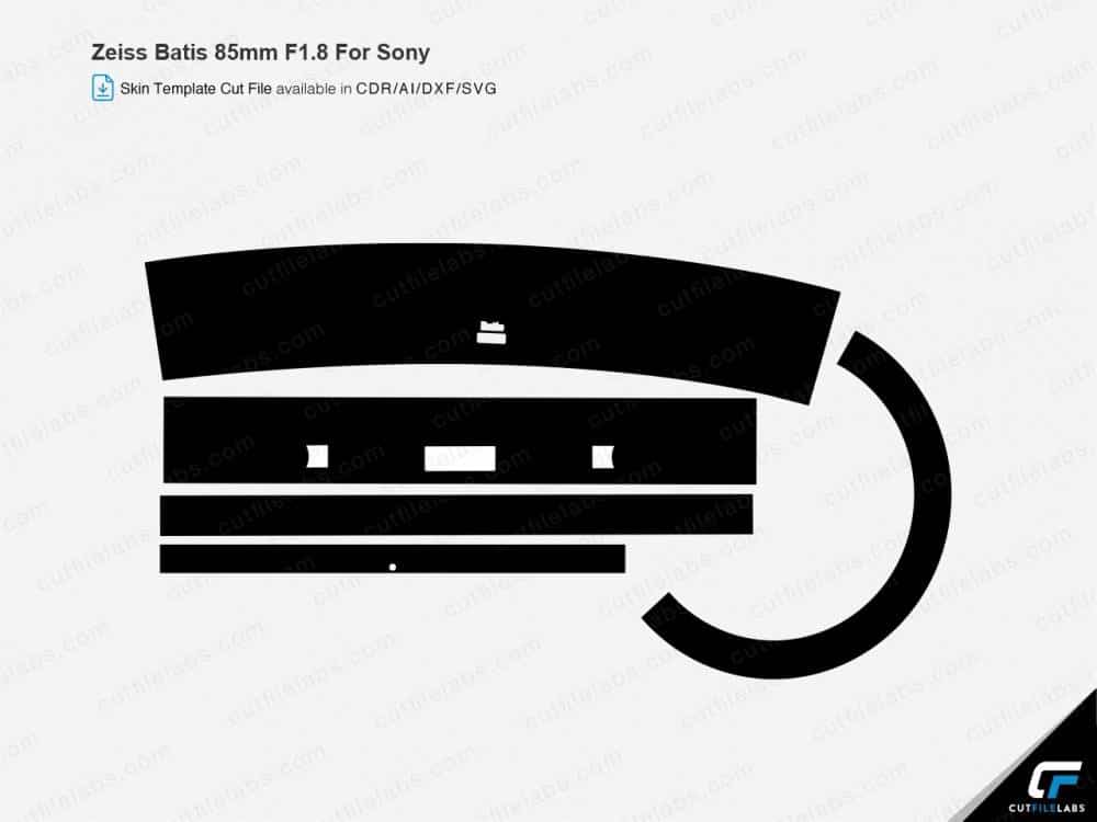 Zeiss Batis 85mm F1.8 for Sony Cut File Template