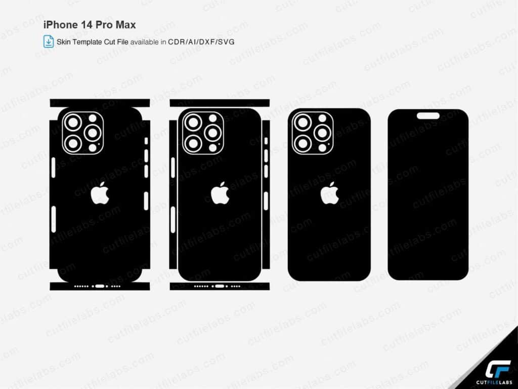 iPhone 14 Pro Max Cut File Template