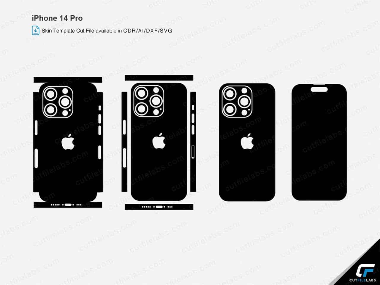 iPhone 14 Pro (2022) Cut File Template