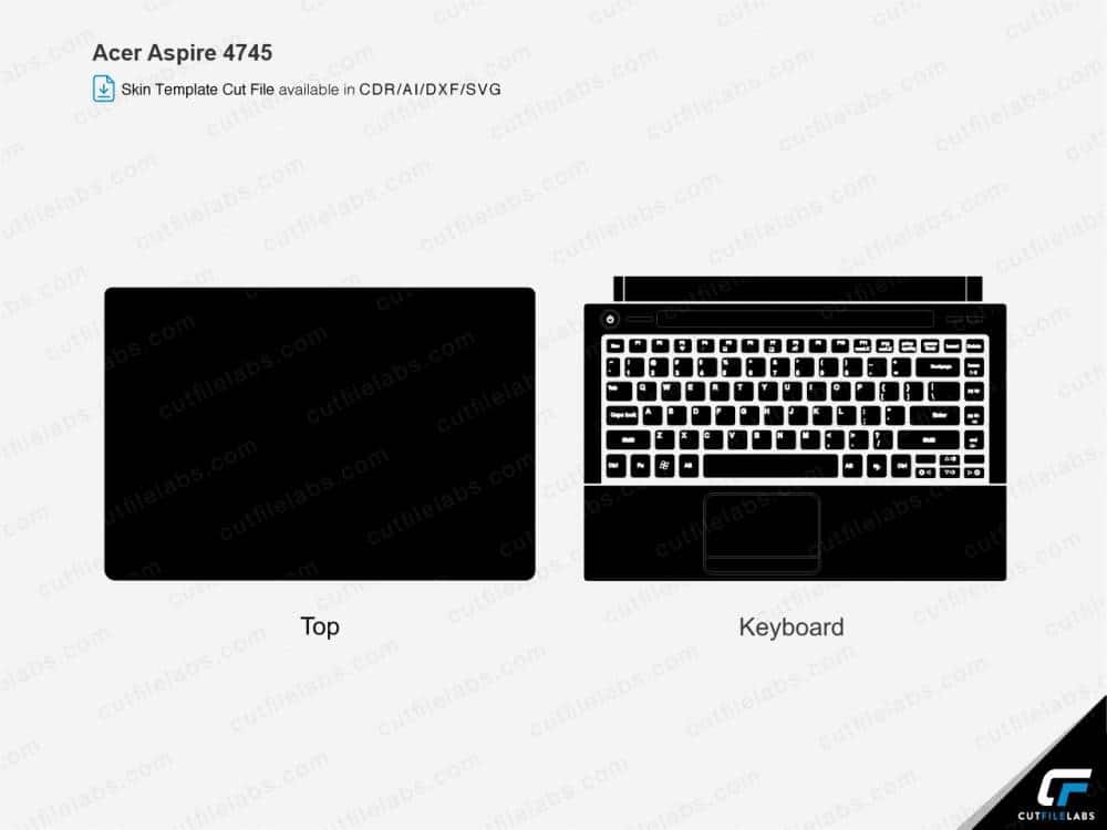 Acer Aspire 4745 Cut File Template | Cut File Labs