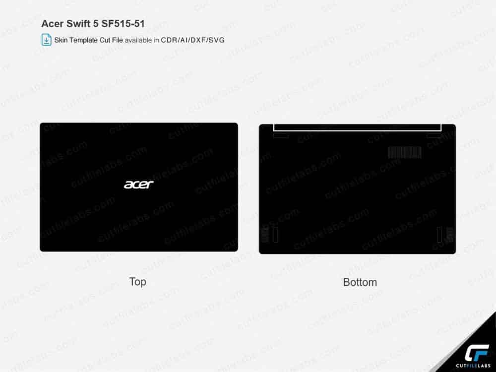 Acer Swift 5 SF515-51 (2018) Cut File Template | CutFileLabs