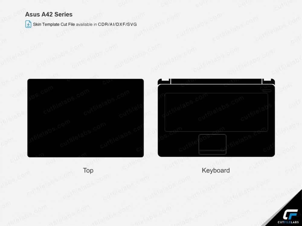 Asus A42, K42, X42 Series (2010) Cut File Template | CutFileLabs