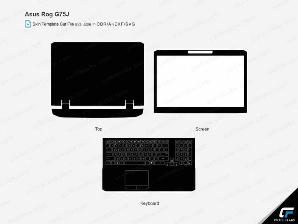 Asus Rog G75J Cut File Template | Cut File Labs