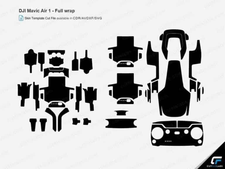 DJI Mavic Air 1 (2018) Cut File Template | CutFileLabs