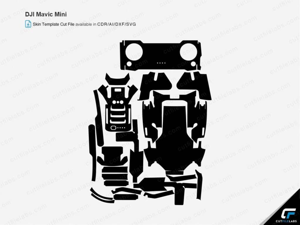 DJI Mini 3 (2022) Cut File Template | CutFileLabs