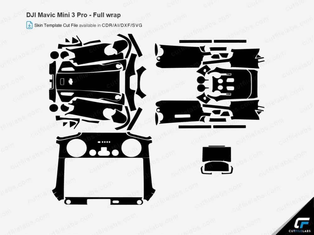 DJI Mavic Mini 3 Pro (2023) Cut File Template | CutFileLabs