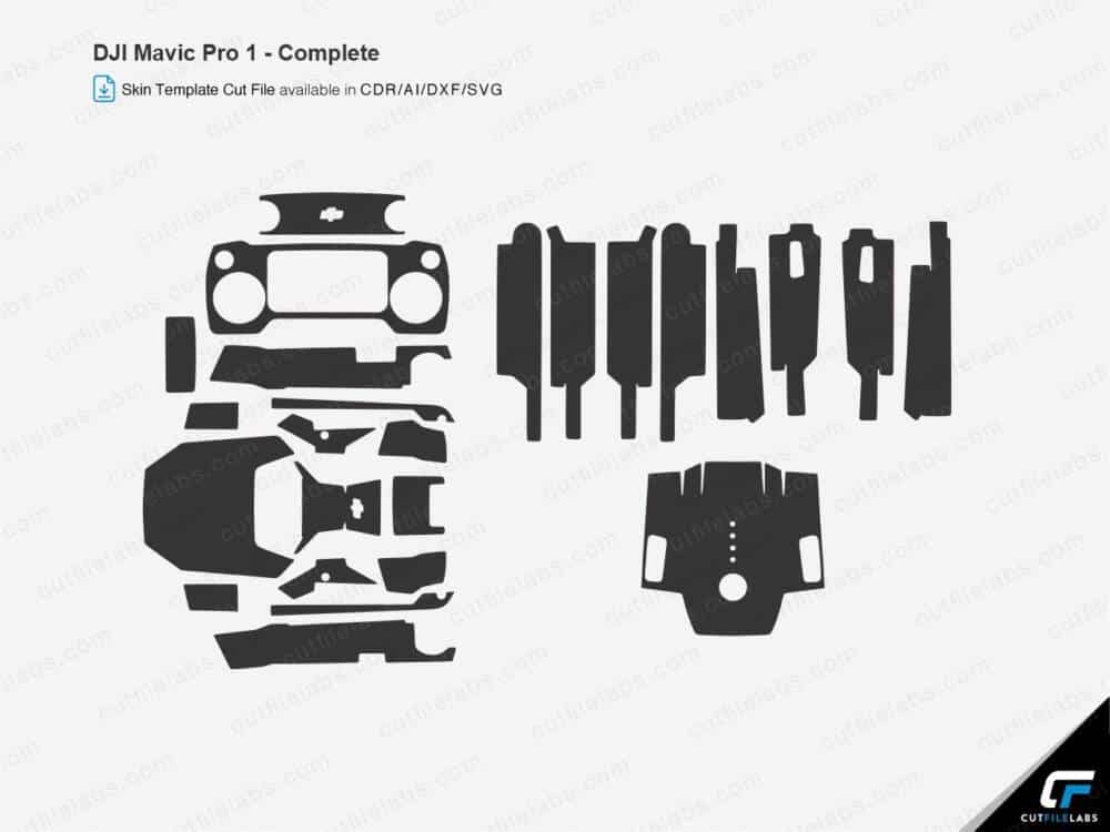 DJI Mavic Pro 1 (2016) Cut File Template | CutFileLabs