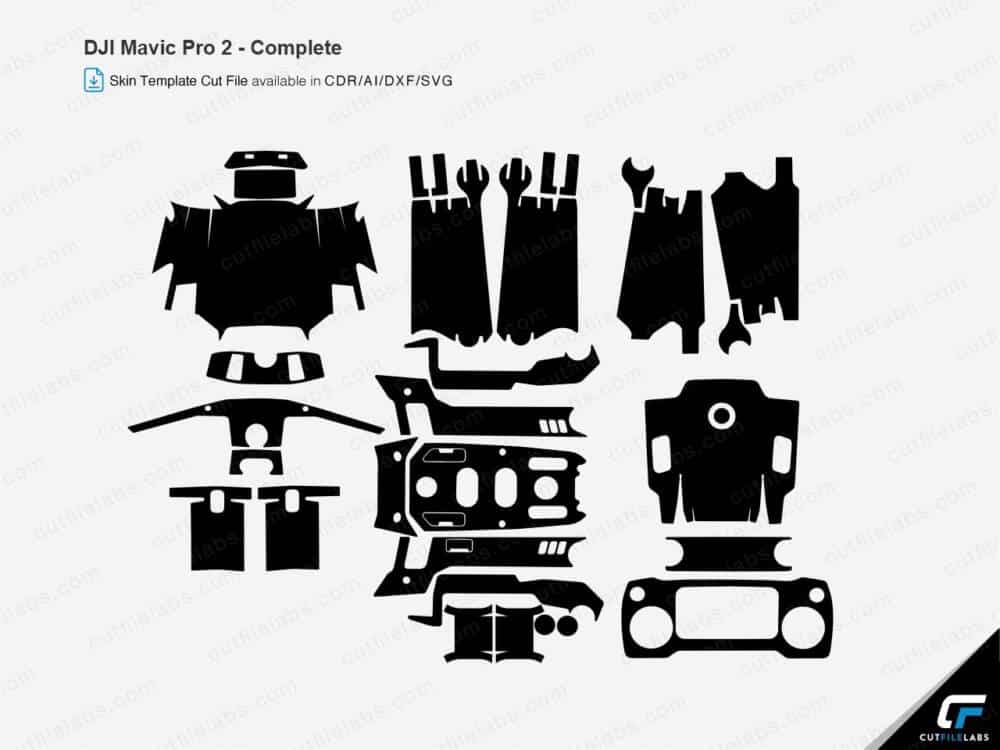 DJI Mavic Pro 2 (2018) Cut File Template | Cut File Labs