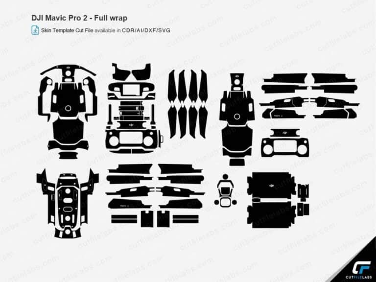 DJI Mavic Pro 2 (2018) Cut File Template | CutFileLabs