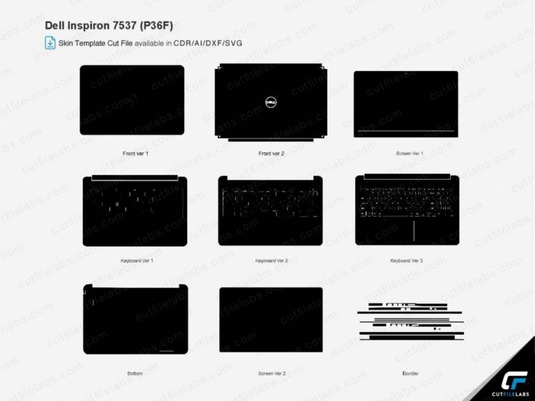 Dell Insprion 7537 (P36F) (2013) Cut File Template | CutFileLabs