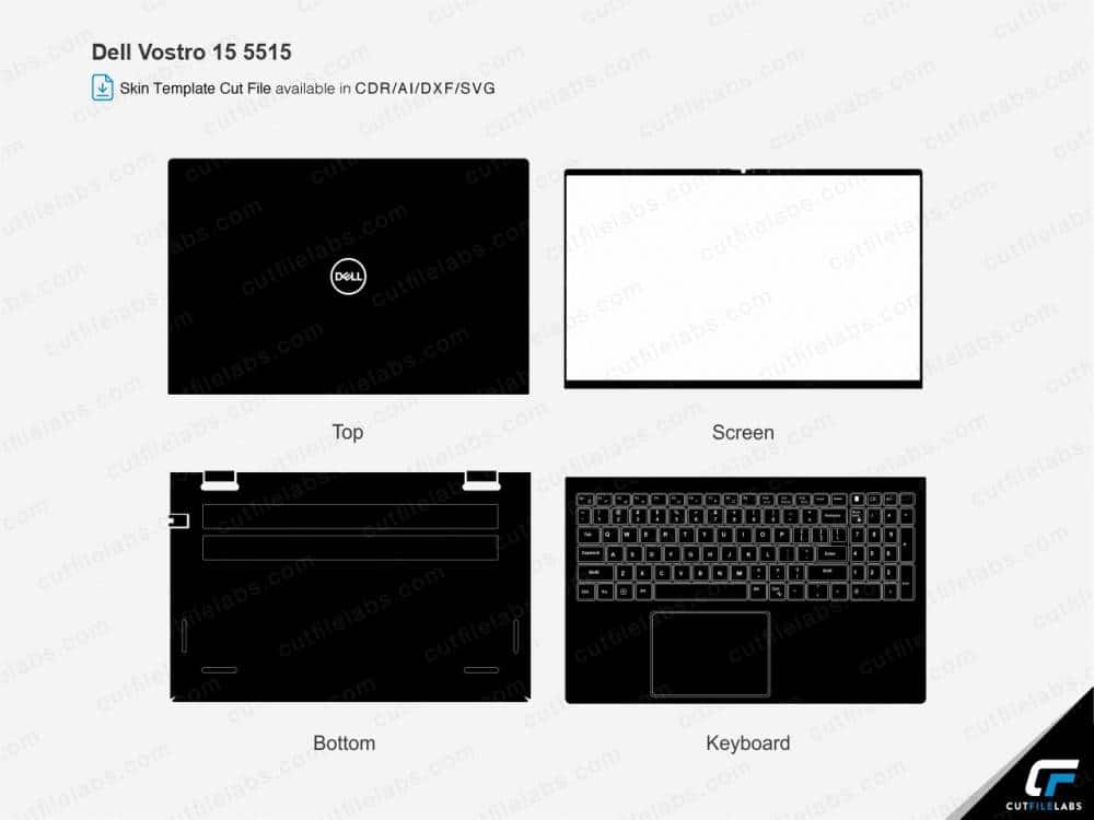 Dell Vostro 15 5510, 5515, 7510; Inspiron 5510, 5515, 5518 (P106F) Cut ...