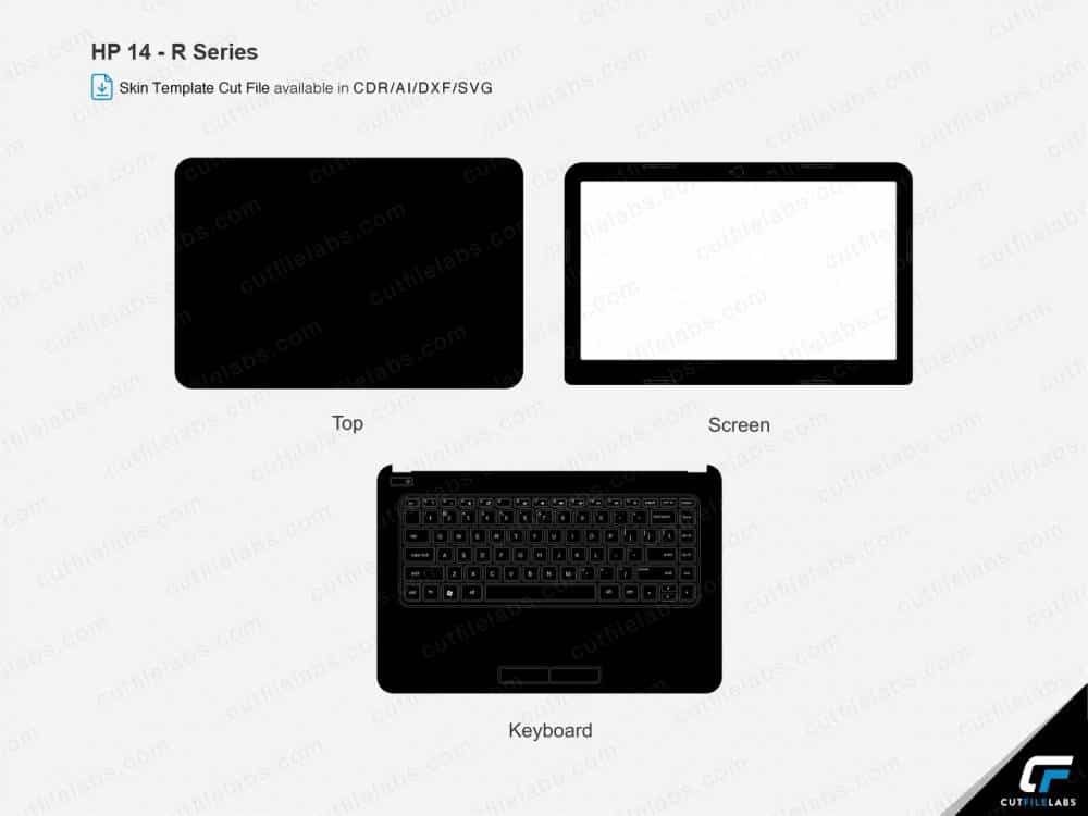 HP 14-r Series Cut File Template | CutFileLabs