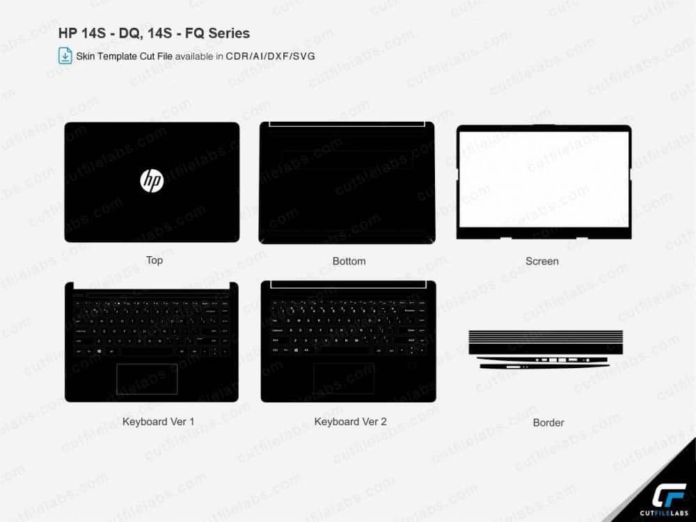 HP Envy 13-d Series Cut File Template | Cut File Labs
