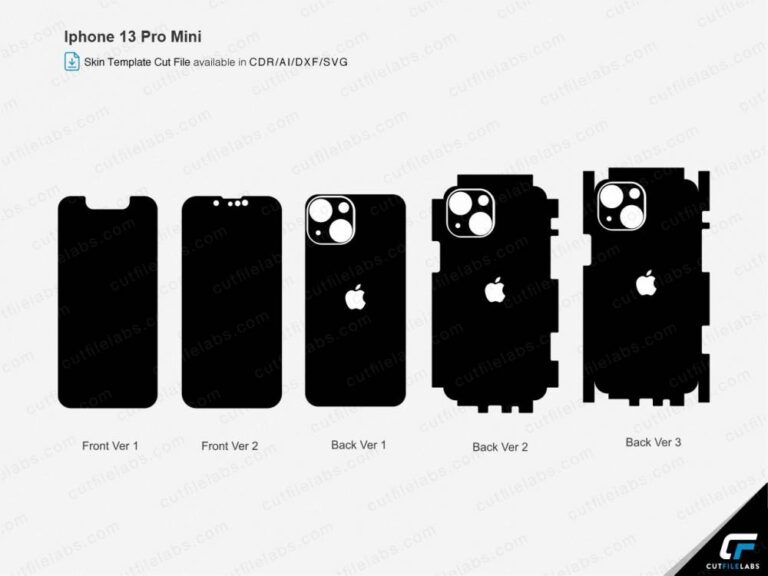 iPhone 13 (2021) Mini Cut File Template | CutFileLabs