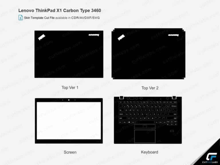 Lenovo ThinkPad X1 Carbon Type 3460 (2012) Cut File Template | CutFileLabs