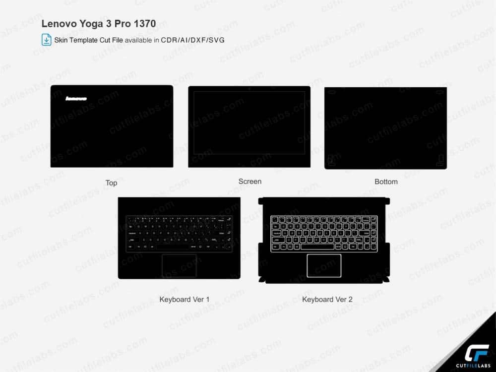 Lenovo Yoga 3 Pro 1370 Cut File Template | Cut File Labs