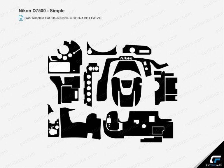 Nikon D7500 (2017) Cut File Template | CutFileLabs