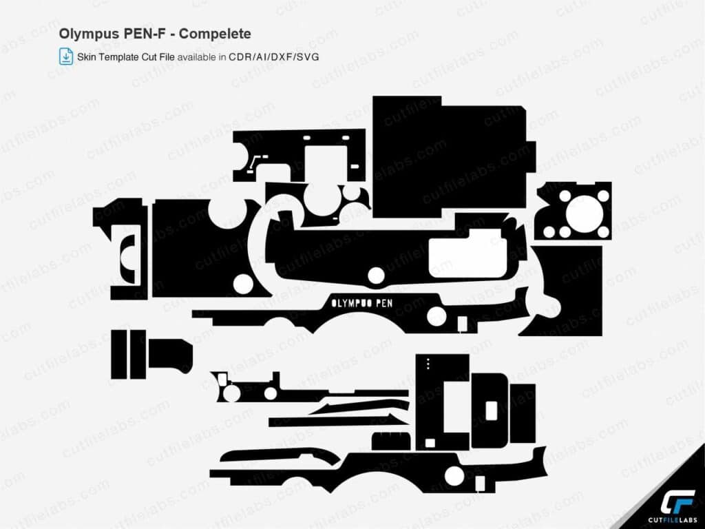 Olympus PENF (2016) Cut File Template CutFileLabs