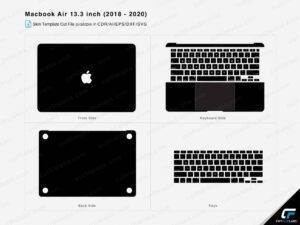 Macbook Air 13.3 inch (2018 -2020) Skin Template Cut File Vector | Cut ...