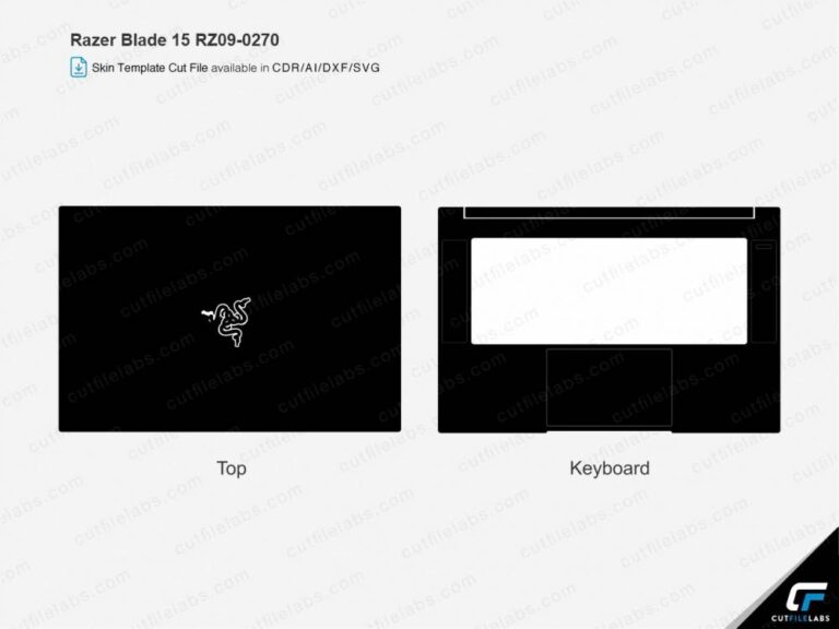 Razer Blade 15 RZ09-0270 (2022) Cut File Template | CutFileLabs