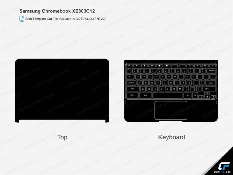 Samsung ChromeBook XE303C12 (2012) Cut File Template CutFileLabs