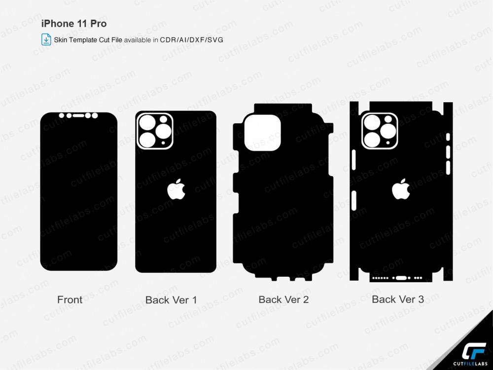 iPhone 11 Pro (2019) Cut File Template | CutFileLabs