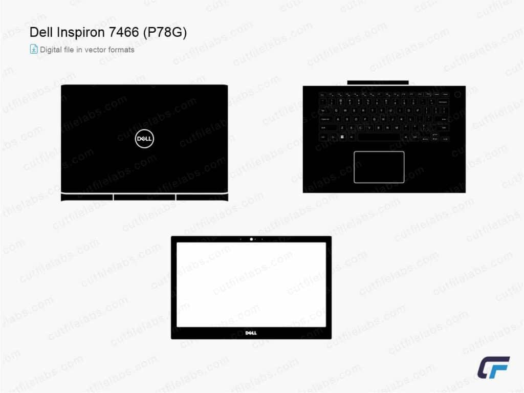 Dell Inspiron 7466 (P78G) Cut File Template