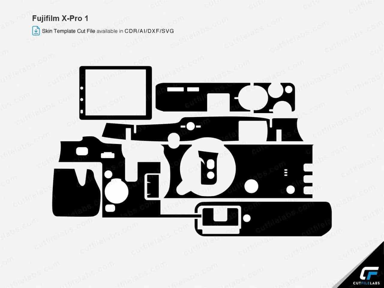 Fujifilm X-Pro 1 (2012) Cut File Template