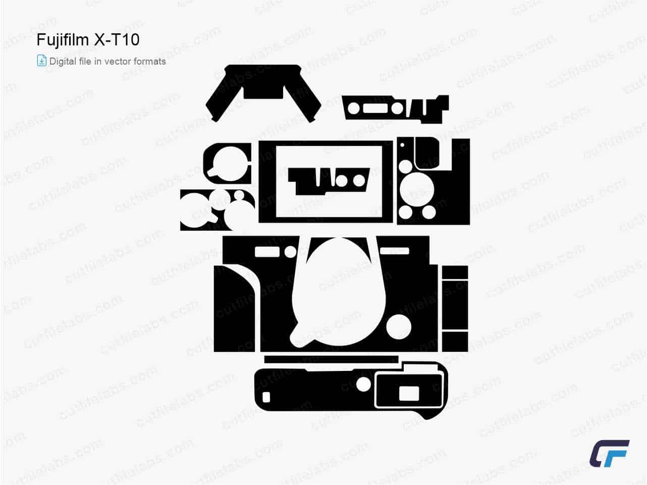 Fujifilm X-T10 (2015) Cut File Template