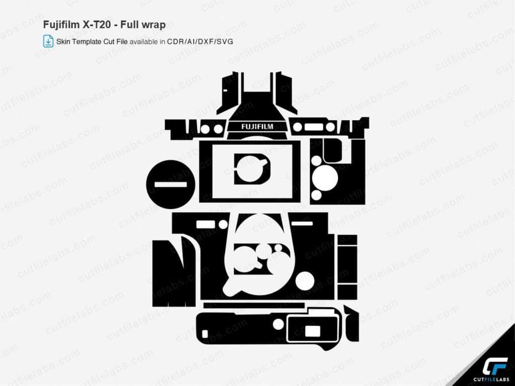 Fujifilm X-T20 Cut File Template
