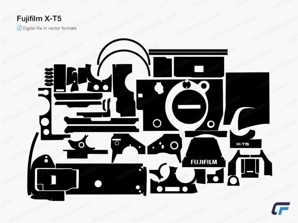 Fujifilm X-T5 Cut File Template