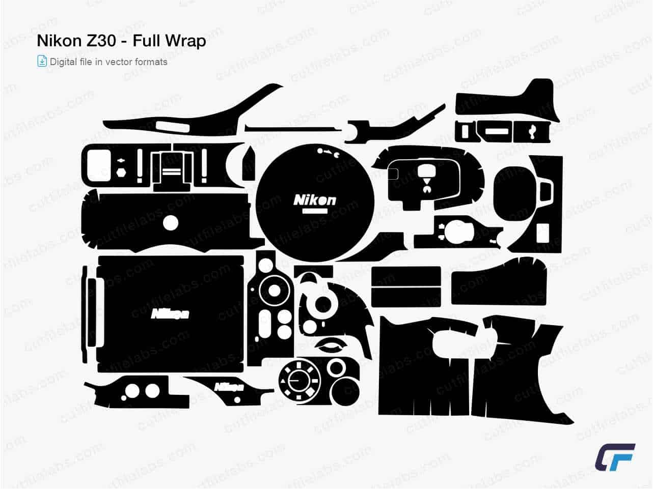 Nikon Z30 Cut File Template