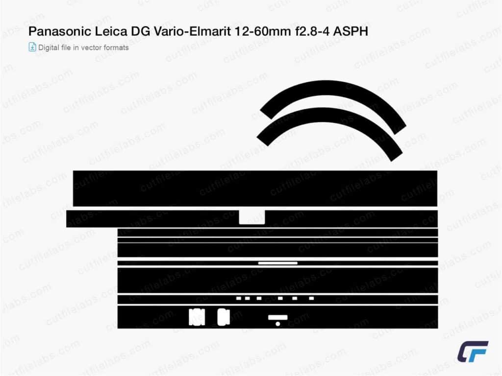 Panasonic Leica DG Vario-Elmarit 12-60mm f2.8-4 ASPH (2018) Cut File Template