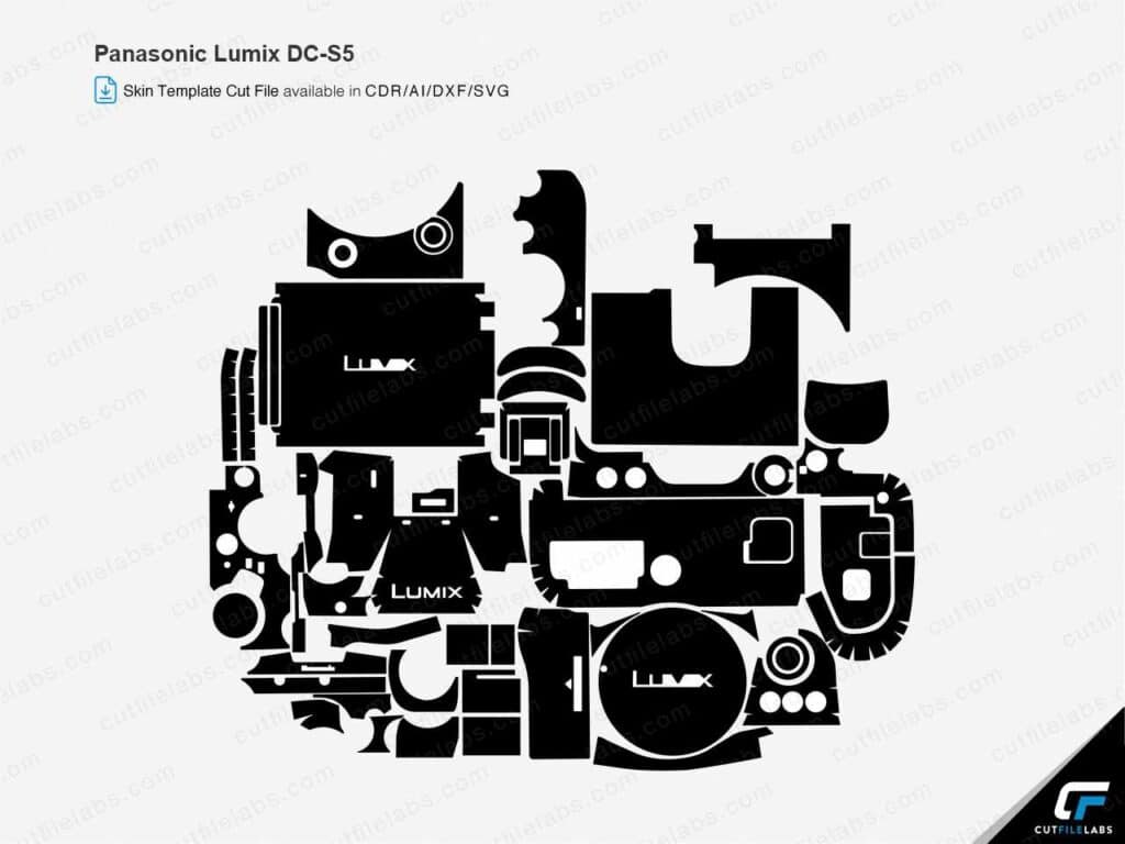 Panasonic Lumix DC-S5 (2020) Cut File Template