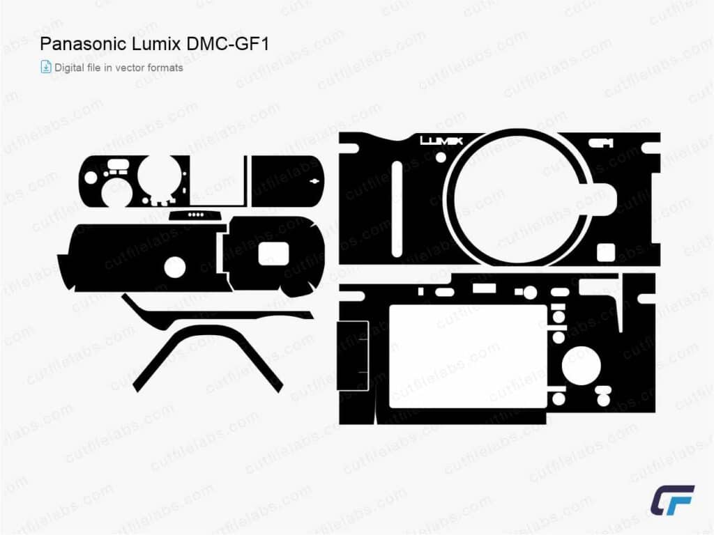 Panasonic Lumix DMC-GF1 Pro (2009) Cut File Template