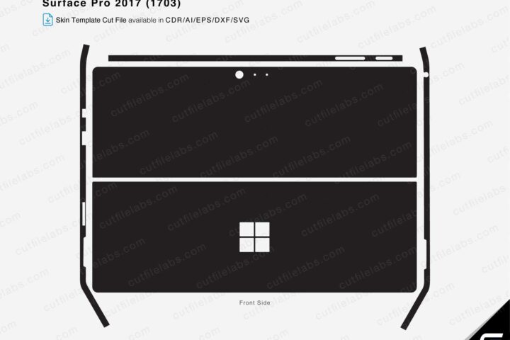 Surface Pro 5 (2017) Skin Cut File Template Vector