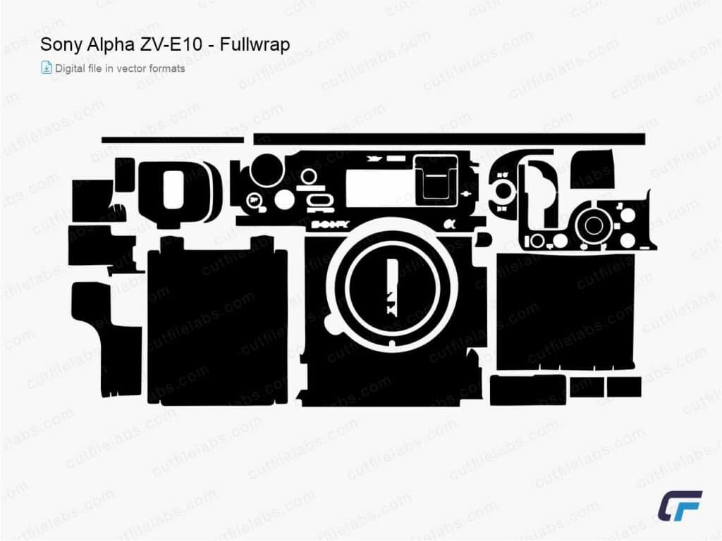 Sony Alpha ZV-E10 (2021) Cut File Template