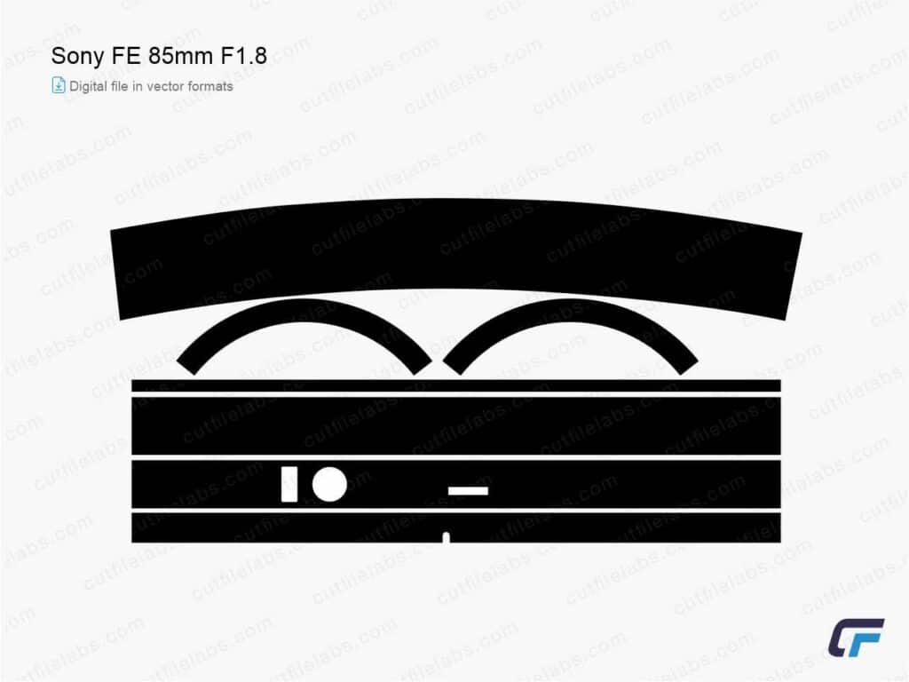 Sony FE 85mm F1.8 Cut File Template