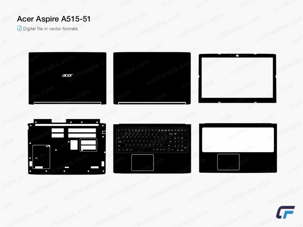 Acer Aspire A515-51 Cut File Template