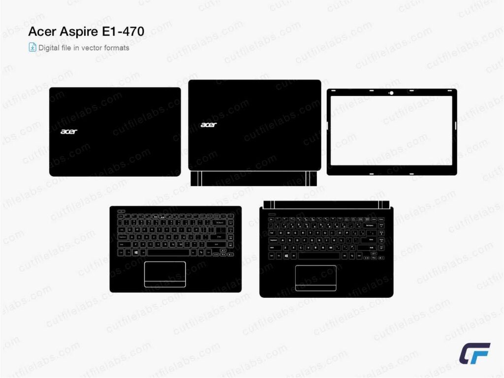 Acer Aspire E1-470 Cut File Template