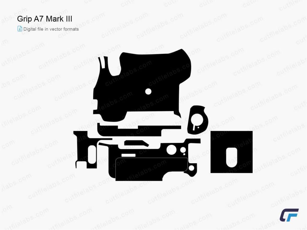 Grip Sony A7 Mark III Cut File Template