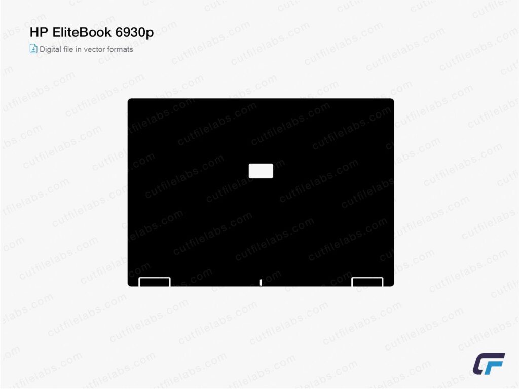 HP EliteBook 6930p (2008) Cut File Template