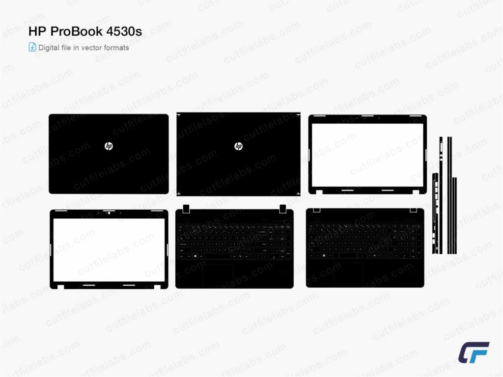 HP ProBook 4530s (2011) Cut File Template