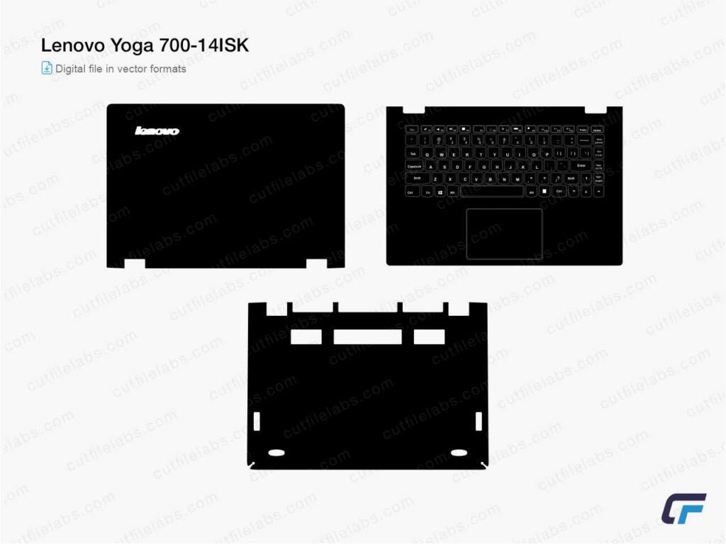 Lenovo Yoga 700-14ISK Cut File Template
