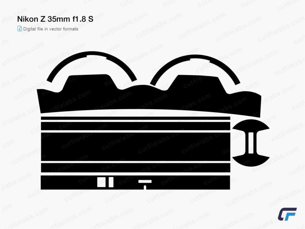Nikon Z 35mm f1.8 S Cut File Template