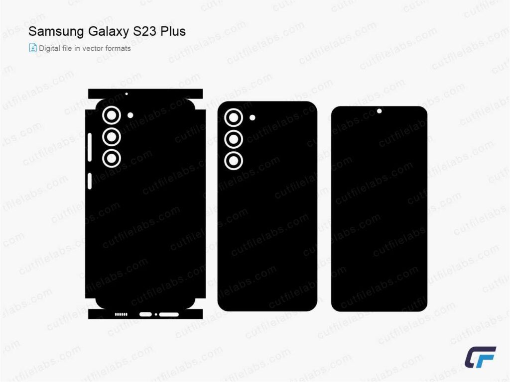 Samsung Galaxy S23 Plus (2023) Cut File Template