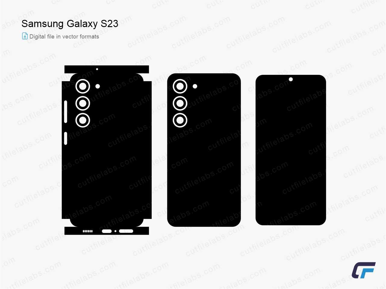 Samsung Galaxy S23 Cut File Template