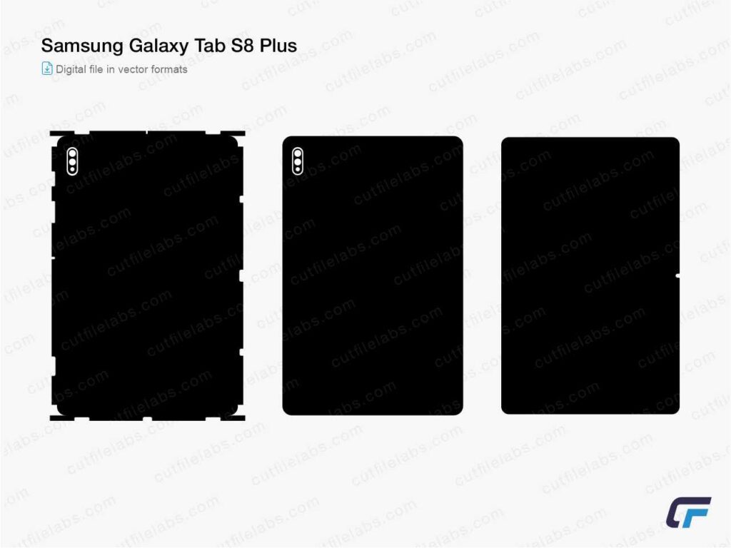 Samsung Galaxy Tab S8 Plus Cut File Template