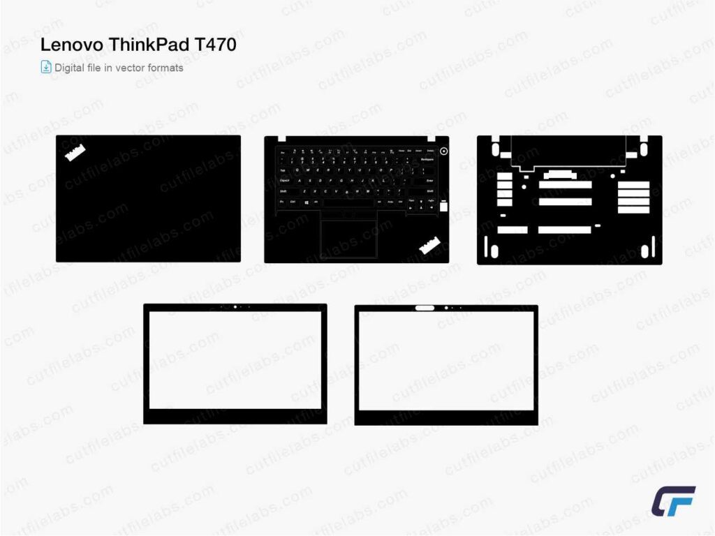 Lenovo ThinkPad T470 Cut File Template