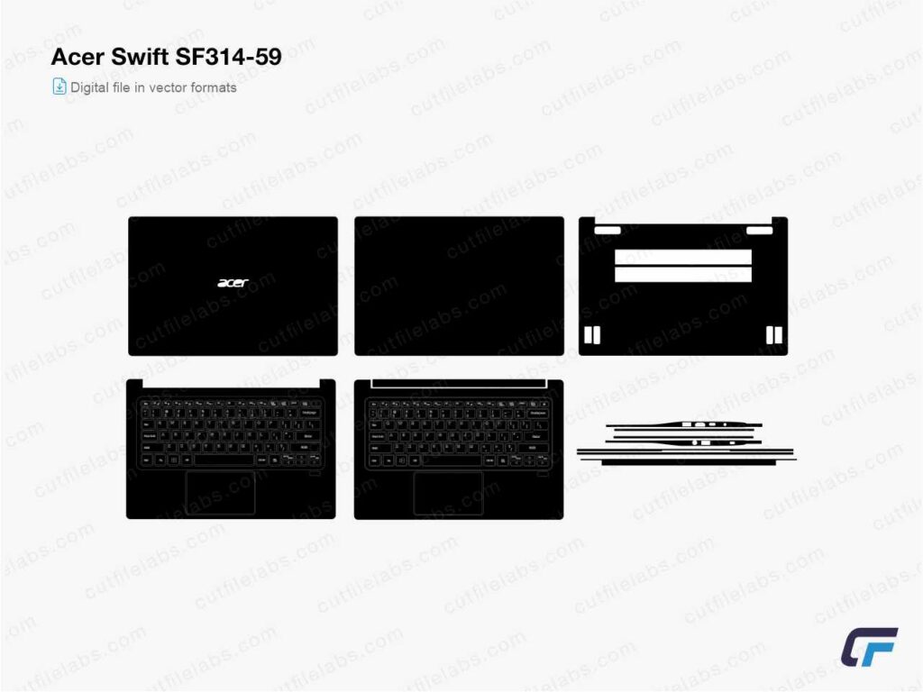Acer Swift SF314-59 Cut File Template